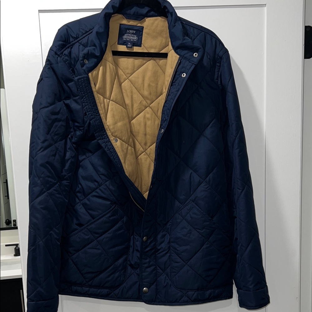 J.Crew Men's Navy Quilted Jacket